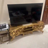 میز تلوزیون چوب گردو ۱۷۰ کیلو وزن دست ساز
