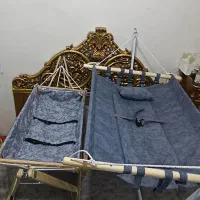 گهواره تاشو وقابل حمل بانوج ای بزرگ لاکچری سیسمونی