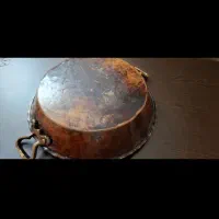 ماهیتابه مسی قدیمی