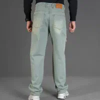 شلوار جین مردانه بگ آبی|لباس|کرمان, |دیوار