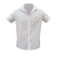 پیراهن سفید مردانه آستین کوتاه /پرداخت درب منزل