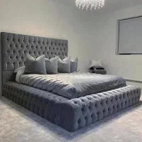 تختخواب ۲نفره طوسی