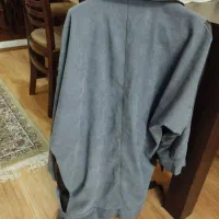 پالتو پاییزونه زنونه کبریتی طوسی آستین چرم مشکی|لباس|تهران, تهرانپارس شرقی|دیوار