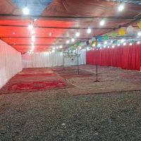 نصب چادر برای مراسمات عروسی (تالارسیار)
