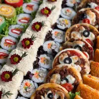 آموزش انواع فینگرفود سوشی غذای کیلویی سوخاری