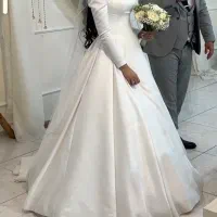 فروش لباس عروس ساتن ساده