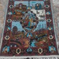 تابلوفرش 3متری بانقش ونگار چهارفصل کاردست تبریز