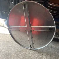 میز گزد گالوانیزه با پایه استیل ۱۲۰ (نو)|میز و صندلی غذاخوری|تهران, حکیمیه|دیوار