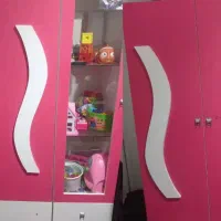 کمد ویترین دار  و کشو دار MDF