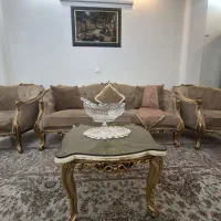 مبل استیل ست پنج نفره|مبلمان خانگی و میز عسلی|تهران, فرزانه|دیوار