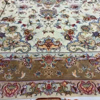 (فرش حق زاده)جفت فرش۶متری۴۰رج خطیبی گل ابریشم|فرش|تبریز, |دیوار