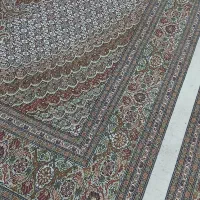 ماهی ریز دست بافت جفت نه متری گل ابریشم