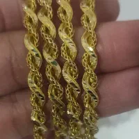 زنجیر،نیم ست،النگو طلا