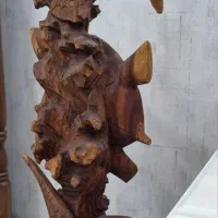 مجسمه چوبی هندی