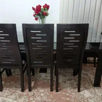 صندلی و میز ناهار خوری چوبی بدون لقی|میز و صندلی غذاخوری|رشت, دیانتی|دیوار