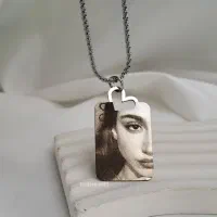 گردنبند حک چهره استیل رنگ ثابت سفارشی درست میشن|بدلیجات|بیرجند, |دیوار