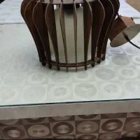 لوستر چوبی تک شاخه