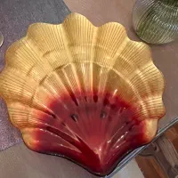 میوه خوری شیرینی خوری صدفی رنگی نو