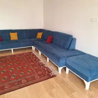 مبل هشت نفره مدل L ، در حد نو