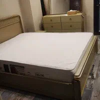 سرویس خواب کامل به همراه تشک  کلا نو و استفاده نشد|تخت و سرویس خواب|تهران, هروی|دیوار