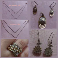 گوشواره . انگشتر . نیم ست . زنجیرطلا