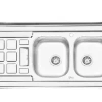 سینک ایلیا استیل 3021 روکار لگن راست نو و در کارتن
