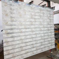 پرده زبرا و شید چاپی مستقیم از شرکت تولیدی|پرده، رانر، رومیزی|قدس, شهرک صنعتی زاگرس|دیوار