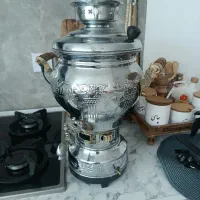سماور گازی و قابلمه
