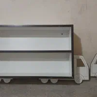 ۲ عدد شلف دیواری طرح کامیون مناسب دکوری اتاق بچه