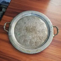 سینی قدیمی قلم زنی شده