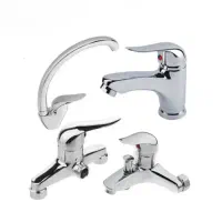 ست شیرآلات ۴ عددی کروم  مشهد