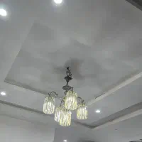 لوستر کریستال ۵ شاخه|لوستر و چراغ آویز|باقرشهر, |دیوار