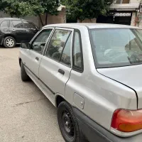 پراید نقره‌ای بدون رنگ وتعمیر کامل موتور