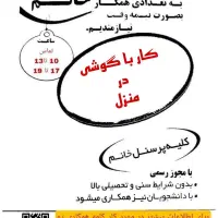 تواوضاع بیکاری تنهاماییم که استخدام بانوان داریم