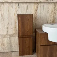 سرویس کامل روشویی و باکس حوله و آینه هالوژن دار|لوازم سرویس بهداشتی|بابل, |دیوار