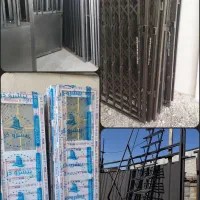 درب چوبی سرویس انباری7077 آکاردیون پله کدع۱۲۵