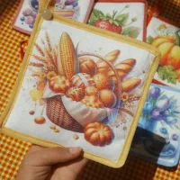 دستگیره آشپزخانه جنس مخمل و کتان چندلایه