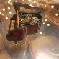 جعبه موزیکال پیانو قلبی کادویی|صنایع دستی و سایر لوازم تزئینی|اصفهان, تیران|دیوار