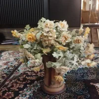 گل به همراه گلدان|گل مصنوعی|گرگان, |دیوار