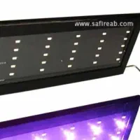 آکواریوم شیشه خم با بخاری، تصفیه آب و ال ای دی