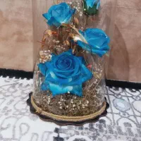گل برگردان شیشه ای
