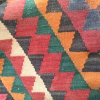 گلیم فرش عتیقه پشم شتر سالم