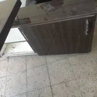 میز مدیریتی چوب MDFتٌرک سفارشی  گلس دارعالی|مبلمان اداری|تهران, کاج|دیوار