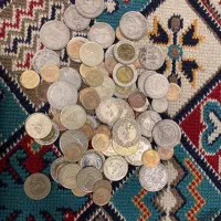 تعداد زیادی سکه قدیمی شاهی،عراقی و ایرانی