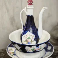 گلاب پاش و کاسه بشقاب عتیقه