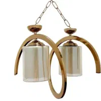 لوستر 2شعله  طلایی|لوستر و چراغ آویز|ارومیه, |دیوار