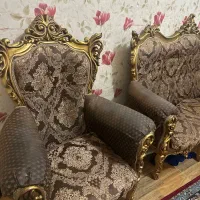 مبل سلطنتی قهوه ای|مبلمان خانگی و میز عسلی|کیاشهر, |دیوار
