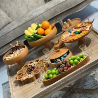 ظروف پذیرایی چوبی و اکسسوری چوبی