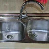 سینک توکار دو قلو|آب‌چکان و نظم‌دهنده ظروف|تهران, جنت‌آباد مرکزی|دیوار