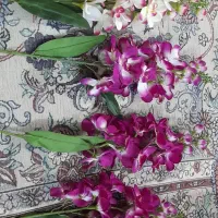 ۵ شاخه گل مصنوعی صنبل کاملا نو
